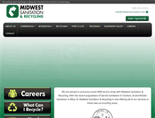 Tablet Screenshot of midwestsanitation.com